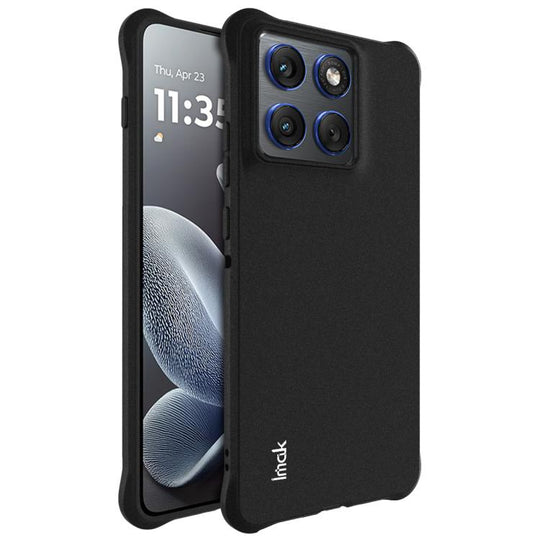 For Motorola Edge 70 / Moto X70 Air 5G imak Shockproof Airbag TPU Phone Case(Matte Black)