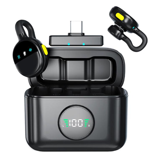 Q28 2 in 1 Lavalier Wireless Noise Cancellation Microphone, Model:Type-C Plug
