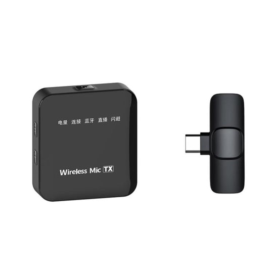 K63 Square Lavalier Wireless Microphone Live Audio Recording, Model:Type-C Plug
