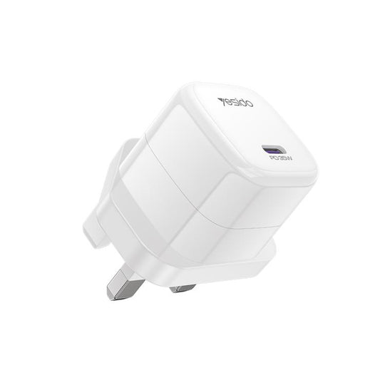 Yesido YC149 PD 35W Type-C Mini Ice Cube Fast Charger, Plug:UK Plug(White)