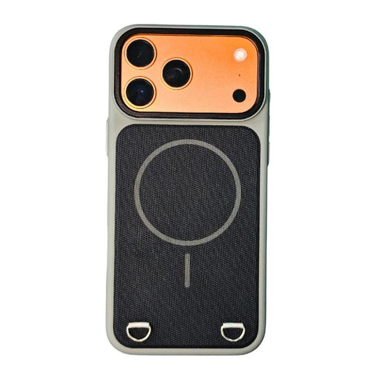 For iPhone 18 Pro Max / 17 Pro Max Skin Feel PC + Technology Cloth Magnetic Phone Case(Gray Black)