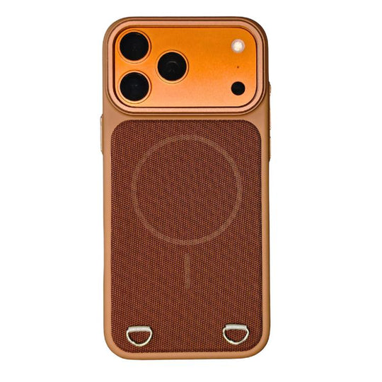 For iPhone 18 Pro Max / 17 Pro Max Skin Feel PC + Technology Cloth Magnetic Phone Case(Desert Gold)