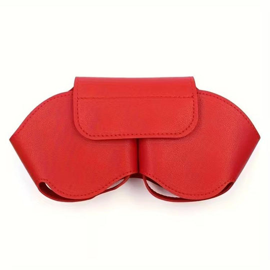 For AirPods Max 2 / Max PU Vegan Leather Magnetic Buckle Headphone Protective Cover(Red)