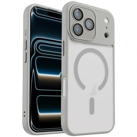 For iPhone 17 Pro Max XDcase Skin Feel Magnetic Frosted Phone Case with Lens Film(Grey)