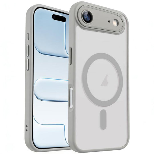 For iPhone Air XDcase Skin Feel Magnetic Frosted Phone Case with Lens Film(Grey)