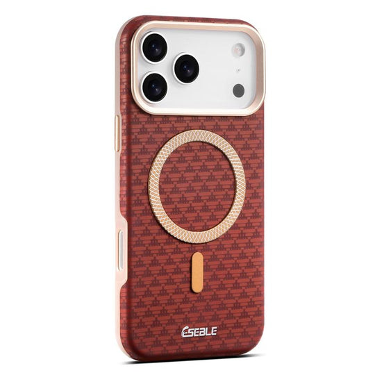 For iPhone 18 Pro Max / 17 Pro Max ESEBLE L3 Triangular Shield Metal Lens Magnetic Phone Case(Red)