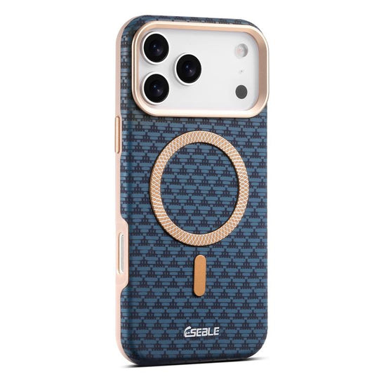 For iPhone 18 Pro / 17 Pro ESEBLE L3 Triangular Shield Metal Lens Magnetic Phone Case(Royal Blue)