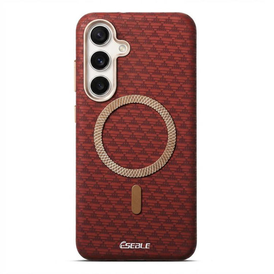 For Samsung Galaxy S26 5G ESEBLE L3 Triangular Shield Metal Lens Magnetic Phone Case(Red)