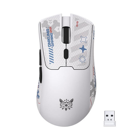 ONIKUMA DM01 12800DPI 2.4GHz + BT + Wired Tri-mode Gaming Mouse(White)