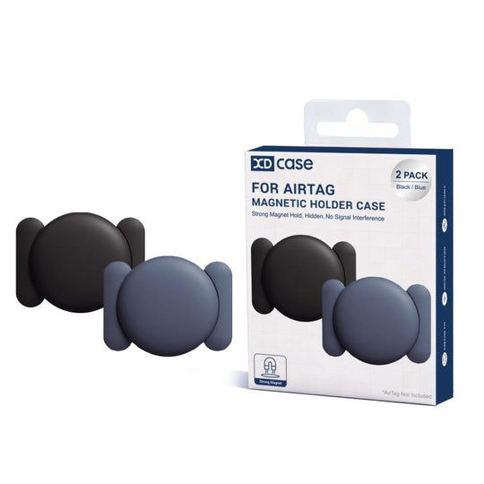 For AirTag 2nd Gen / AirTag 1st Gen XDcase 2 Pack Magnetic Anti-loss Silicone Protective Case