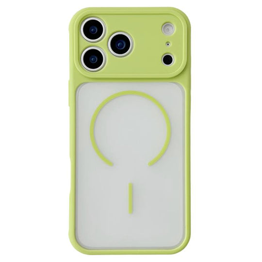 For iPhone 17 Pro Max Cooling Skin Feel Magnetic Phone Case(Fluorescent Green)