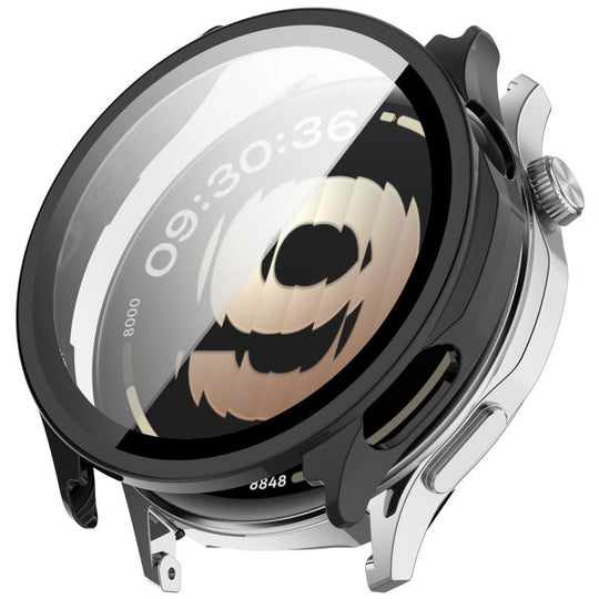 For OPPO Watch S xDfind Tempered Film Integrated PC Watch Protective Cover(Black)