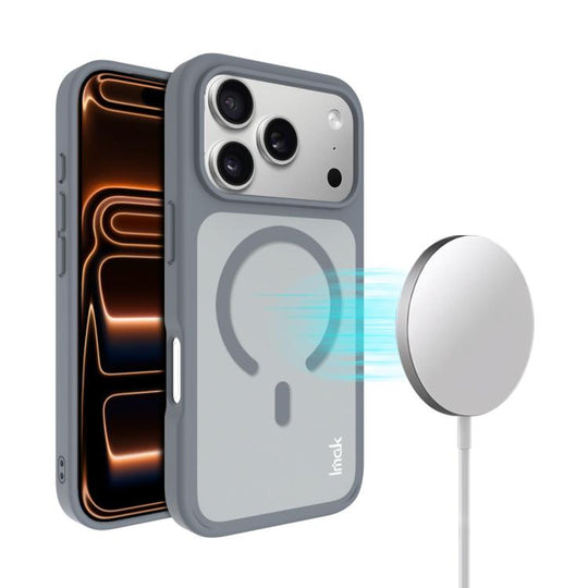 For iPhone 18 Pro / 17 Pro imak UX-9C Series Magnetic Shockproof PC + TPU Phone Case(Gray)