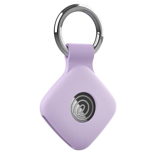 For Tile Mate xDfind Anti-Loss Device Silicone Protective Cover With Keyring(Purple)