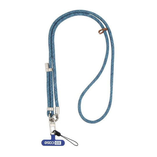 XDcase Anti-Lost Phone Lanyard with Metal Buckle & Gasket, Adjustable Length: 41-77cm(Dark Blue)