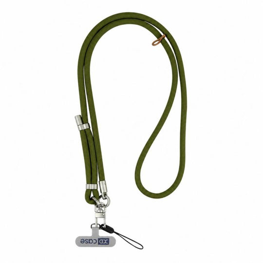 XDcase Anti-Lost Phone Lanyard with Metal Buckle & Gasket, Adjustable Length: 41-77cm(Olive Green)