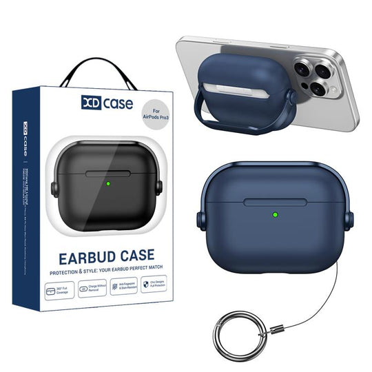 For AirPods Pro 3 XDcase Liquid Silicone Earbud Protective Case(Blue)