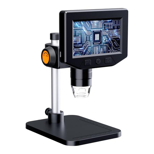 P220 4.3 inch 200W Pixel 1000x HD Microscope(Black)