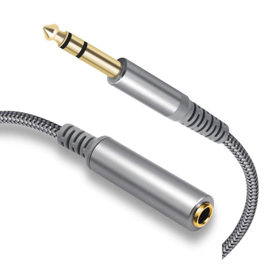 6.35mm 1/4 inch TRS Male to Female Stereo Extension Cable, Length:2m