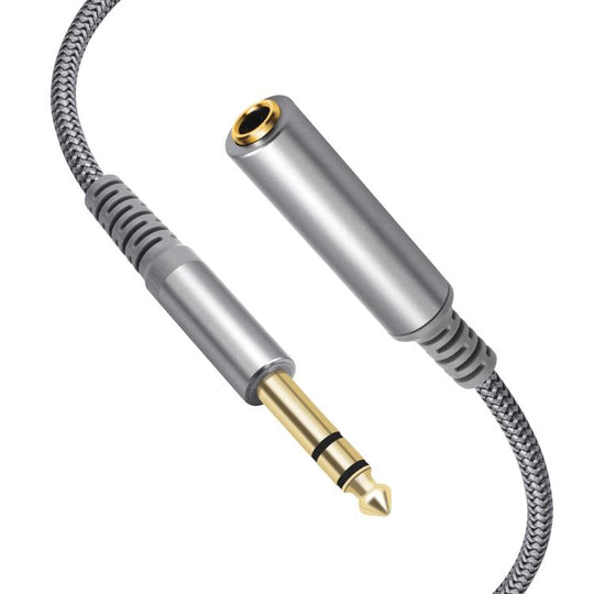 6.35mm 1/4 inch TRS Male to Female Stereo Extension Cable, Length:6m
