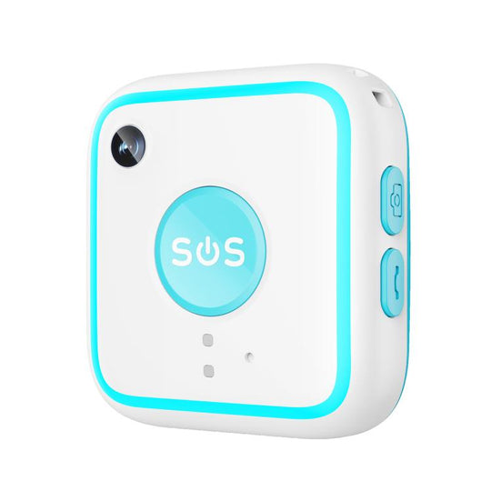 V28C 4G SOS GPS Pendant Location Tracker, Model:B for North/South America(Blue White)