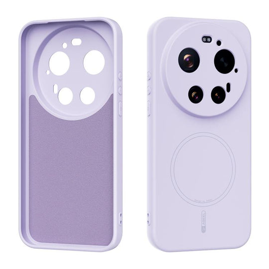For Xiaomi 17 Ultra ABEEL Skin-friendly Feel Magsafe Liquid Silicone Phone Case(Lilac Purple)