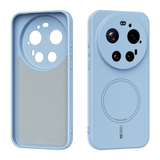For Xiaomi 17 Ultra ABEEL Skin-friendly Feel Magsafe Liquid Silicone Phone Case(Sky Blue)