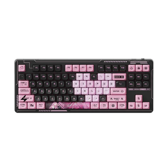 LINGBAO K87 Pro Tri-Mode Hot Swap Game Mechanical Keyboard, Type:Elinia-Hanada Axis