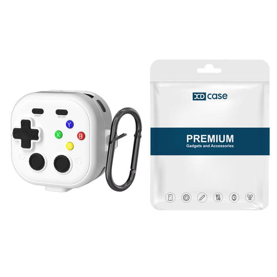 For Samsung Galaxy Buds4 / 4 Pro XDcase Retro Game Console Design Earbuds Protective Case(White)