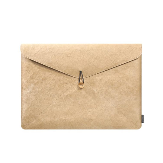 DUX DUCIS PLI Series Paper-like Fabric Laptop Inner Lining Sleeve For 15-16 inch(Khaki)