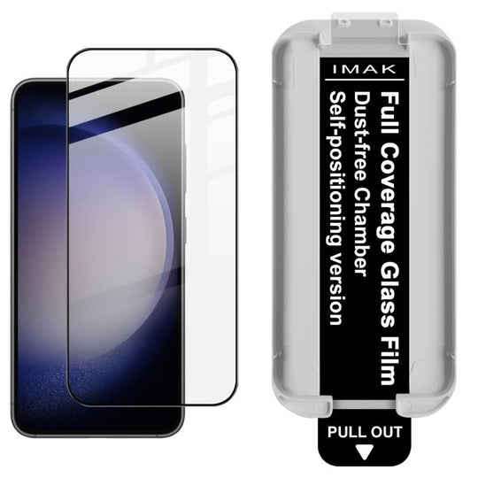 For Samsung Galaxy S23 5G / S22 5G imak Dust-free Chamber Locator Full Coverage Tempered Glass Film