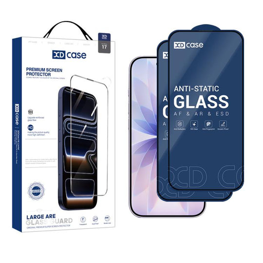 For iPhone 17 XDcase 2pcs / Pack Silk Screen Printed HD Tempered Glass Film