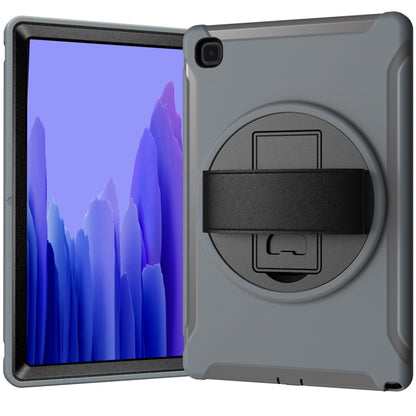 For Samsung Galaxy Tab A7 10.4 (2020) 360 Degree Rotation PC + TPU Protective Case with Holder & Hand Strap(Grey) - Other Galaxy Tab PC by buy2fix | Online Shopping UK | buy2fix