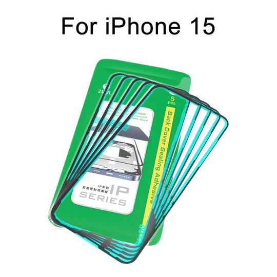 For iPhone 15 2UUL IP Series Back Cover Sealing Adhesive (5pcs/Box)