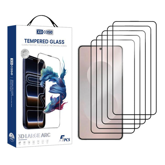 For Samsung Galaxy S26 Ultra 5G XDcase 5pcs / Pack Silk Screen Printed HD Tempered Glass Film, Support Fingerprint Unlock