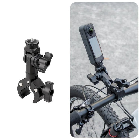 Universal Action Camera Bicycle Handlebar Single-Crab Clamp Single Clamp(Black)