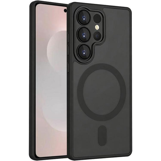 For Samsung Galaxy S26 Ultra 5G XDcase Skin Feel Magnetic Frosted Phone Case with Lens Film(Black)