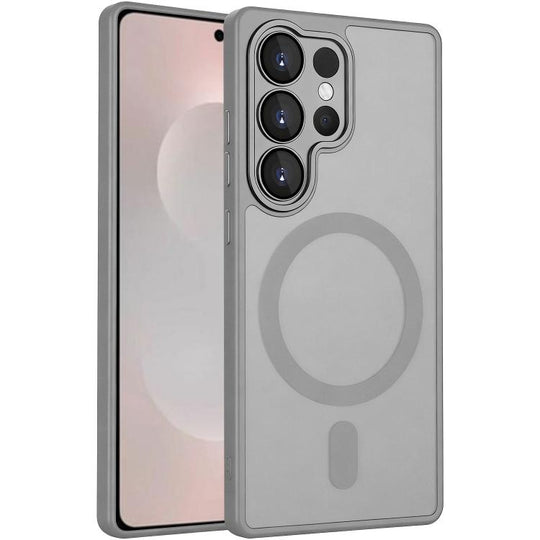 For Samsung Galaxy S26 Ultra 5G XDcase Skin Feel Magnetic Frosted Phone Case with Lens Film(Grey)