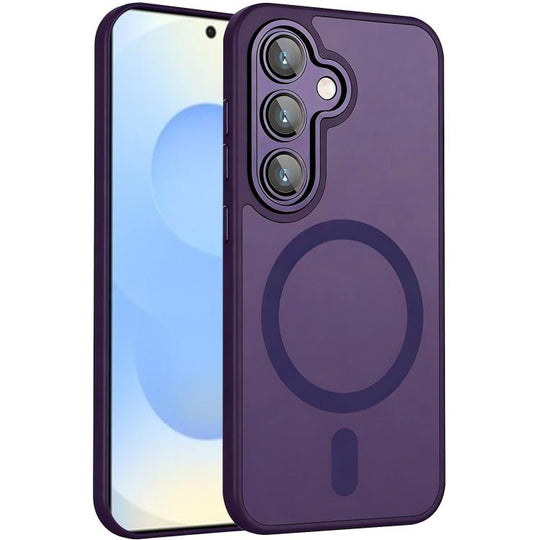 For Samsung Galaxy S26+ 5G XDcase Skin Feel Magnetic Frosted Phone Case with Lens Film(Purple)