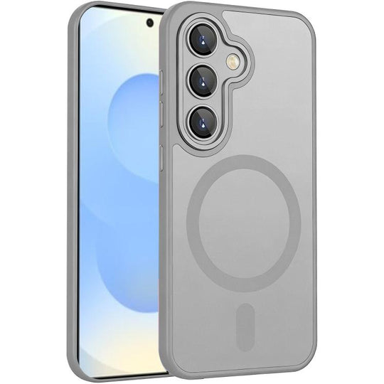 For Samsung Galaxy S26+ 5G XDcase Skin Feel Magnetic Frosted Phone Case with Lens Film(Grey)