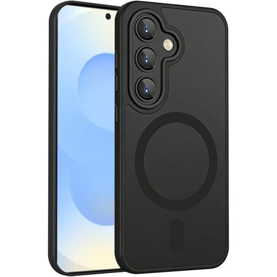 For Samsung Galaxy S26 5G XDcase Skin Feel Magnetic Frosted Phone Case with Lens Film(Black)