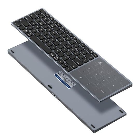 DUX DUCIS LK Pro Series Universal Dual-Mode Aluminum Alloy Wireless Keyboard With Touch Digital Panel(Black)