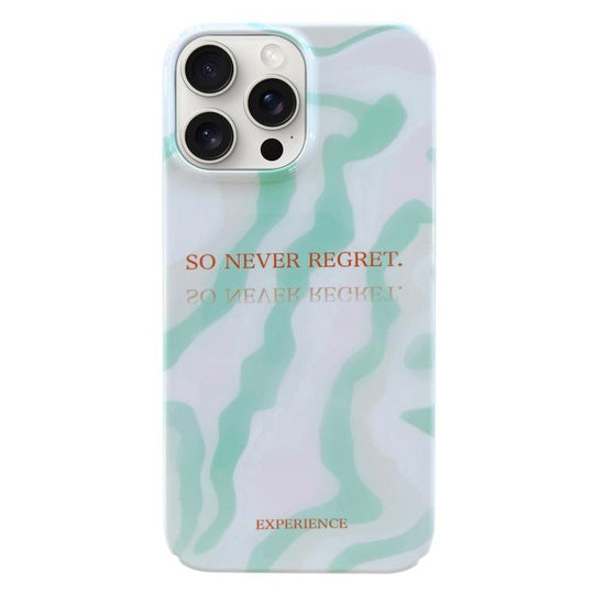 For iPhone 18 Pro Max / 17 Pro Max Painted Pattern PC Phone Case(Matcha Green)