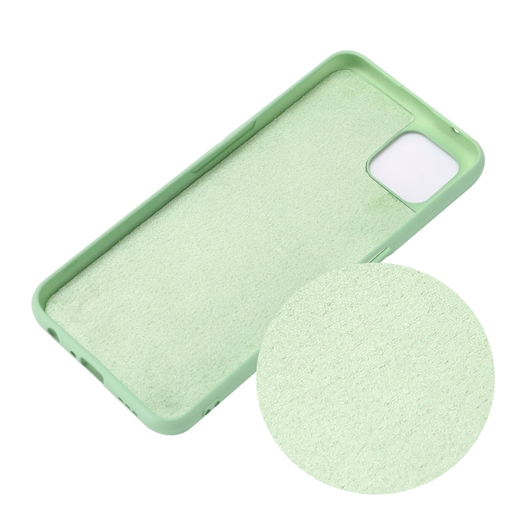 For OPPO A92s / Reno4 Z 5G Pure Color Liquid Silicone Shockproof Full Coverage Case(Green) by buy2fix