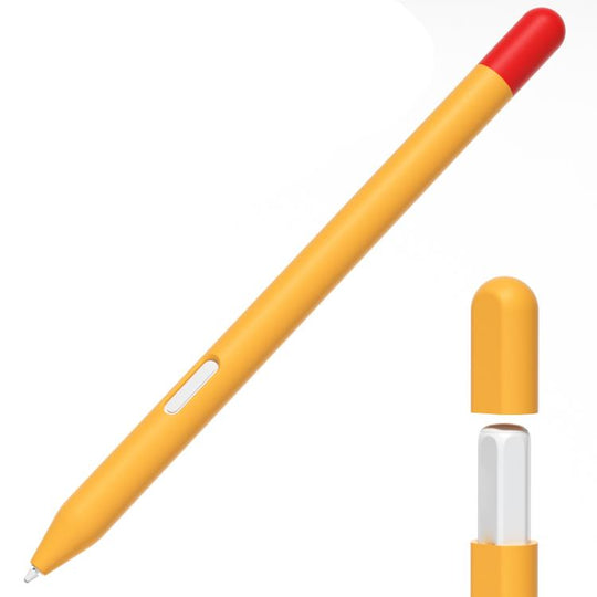 For Samsung Galaxy Tab S11 / S11 Ultra Stylus Pen Contrast Color Silicone Protective Case(Orange)