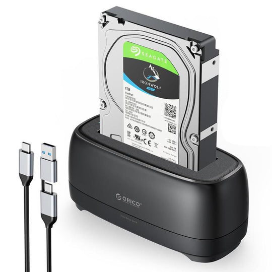 ORICO DD18C3 2.5 / 3.5 inch HDD / SSD SATA Single Bay Drive Docking Station, UK Plug(Black)