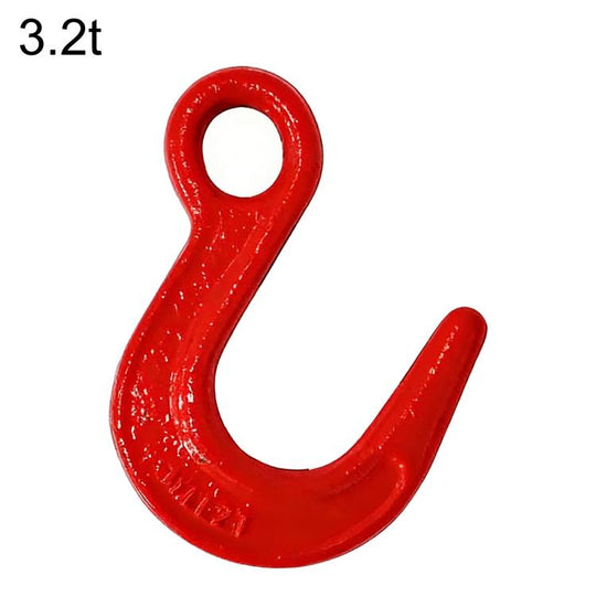 3.2T Load Large Opening Lifting Hook Alloy Steel Clevis Hook Lifting Sling Tool(Red)