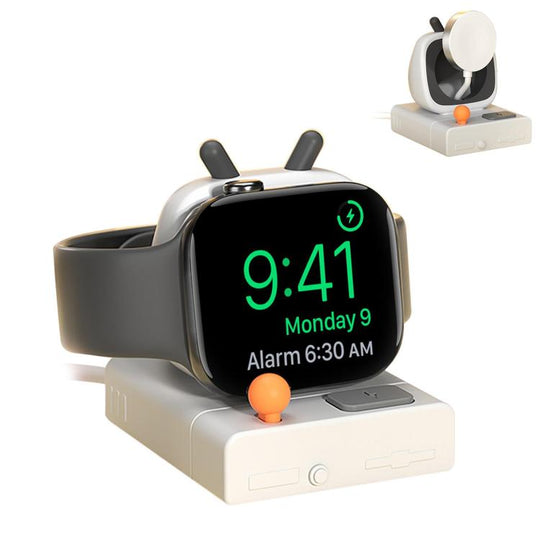 XDcase For Apple Watch Computer Design Smart Watch Charging Stand(Light Grey)