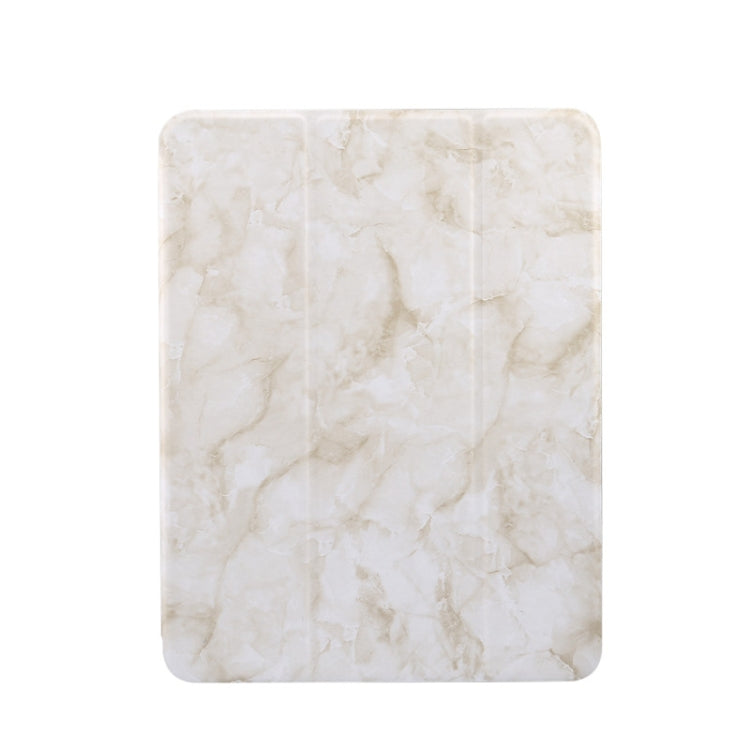 Marble Texture Pattern Horizontal Flip Leather Case, with Three-folding Holder & Sleep / Wake-up For iPad Air 2022 / 2020 10.9(Smoky Gray) - iPad Air (2022) / (2020) 10.9 Cases by buy2fix | Online Shopping UK | buy2fix
