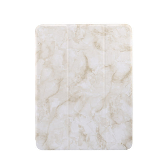 Marble Texture Pattern Horizontal Flip Leather Case, with Three-folding Holder & Sleep / Wake-up For iPad Air 2022 / 2020 10.9(Smoky Gray) - iPad Air (2022) / (2020) 10.9 Cases by buy2fix | Online Shopping UK | buy2fix